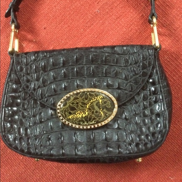Debbie Brooks embossed leather small shoulder bag - Picture 2 of 4